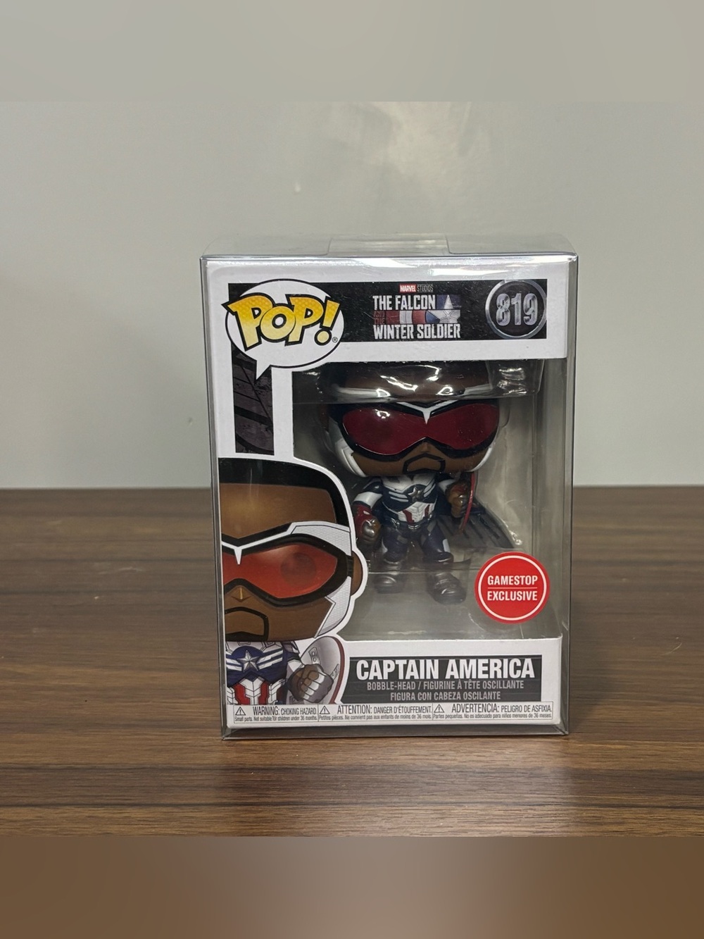 Captain America Funko Pop! Falcon & The Winter Soldier #819 Figure & Box